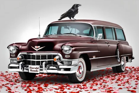 Harold und Maude Plakatmotiv Ausschnitt Hintergrund